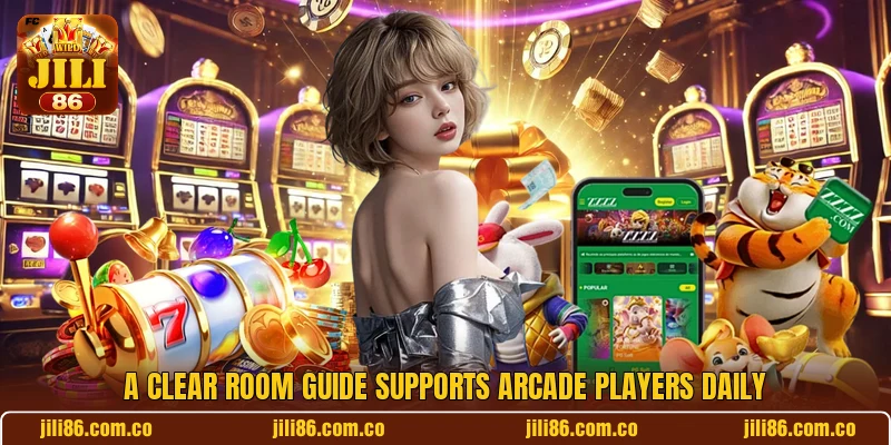 A clear room guide supports Arcade players daily