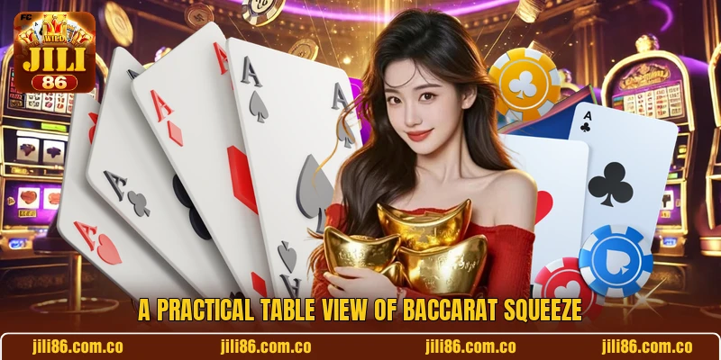A practical table view of Baccarat Squeeze A practical table view of Baccarat Squeeze