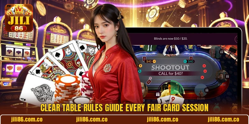 Clear table rules guide every fair card session