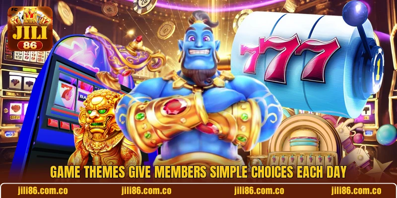Game themes give members simple choices each day Game themes give members simple choices each day