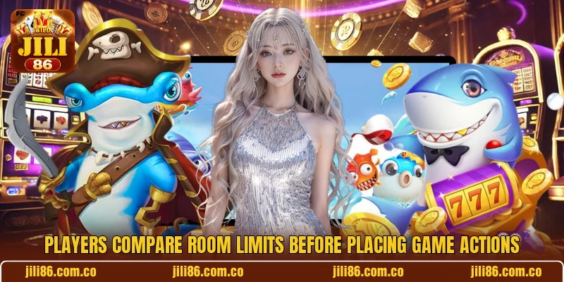 Players compare room limits before placing game actions Players compare room limits before placing game actions