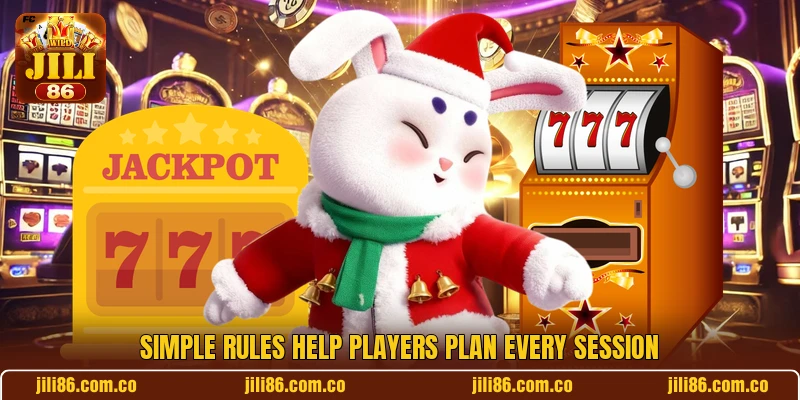 Simple rules help players plan every session Simple rules help players plan every session