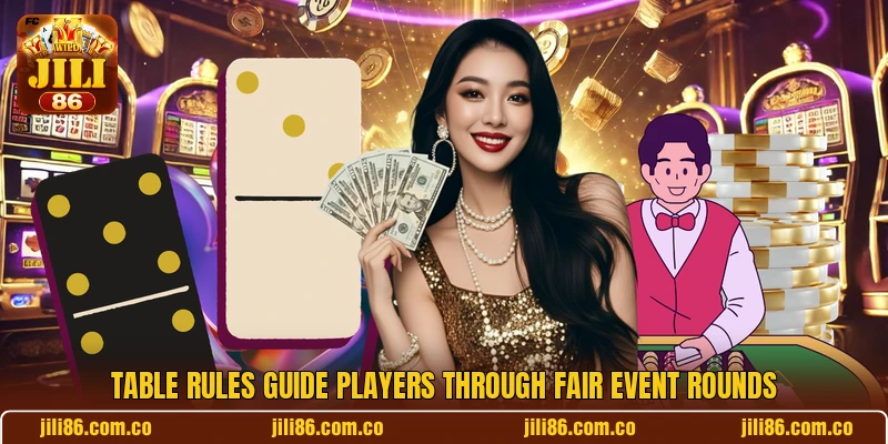 Table rules guide players through fair event rounds Table rules guide players through fair event rounds